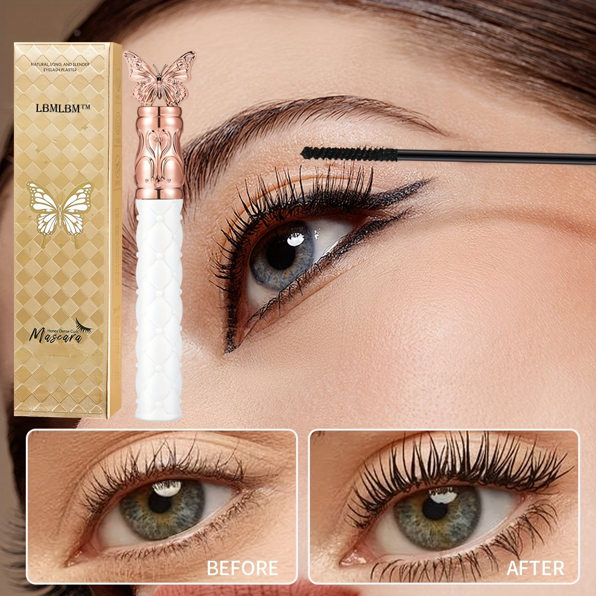 Thick, Curling, Long-Lasting Mascara — Waterproof, Sweat-Proof, Lengthening & Smudge-Free