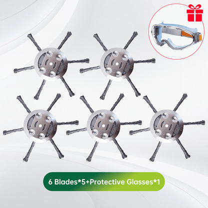 🔥BUY 2 GET 1 FREE👨‍🌾6 inch Steel Wire Brush Cutter Trimmer Head