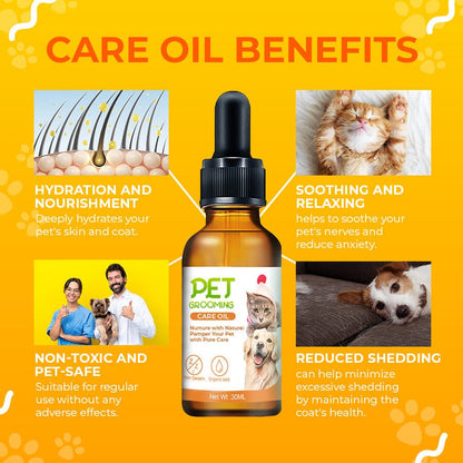 SteamCarePro™ Pet Grooming Steamy Brush with Care Oil [Veterinarian-Approved]