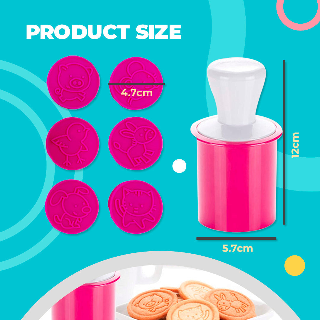 Non-Stick Cookie Stamp & Cutter Set