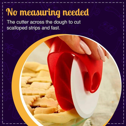 Pie Crust Wheel Cutter & Decorator Set